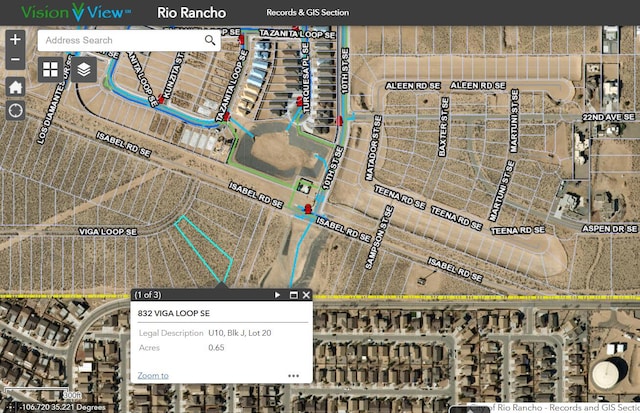 832 Viga Loop SE, Rio Rancho NM, 87124 land for sale