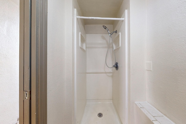 bathroom featuring walk in shower