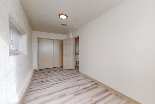 interior space featuring light wood-type flooring