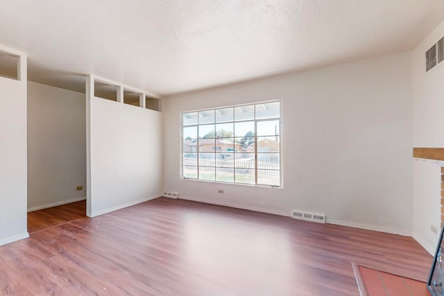 empty room featuring light hardwood / wood-style floors