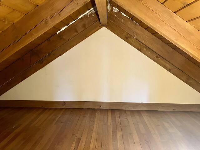 view of attic