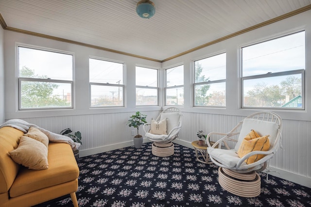 sunroom / solarium with a wealth of natural light