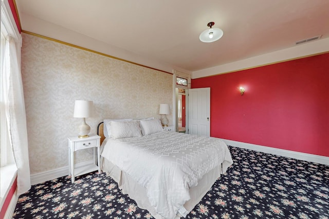 bedroom featuring carpet flooring