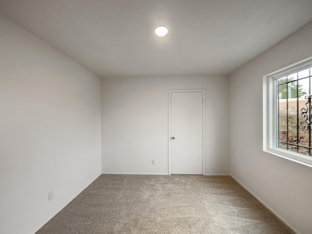 unfurnished room with carpet floors