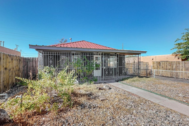 view of rear view of property