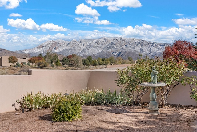 view of mountain feature