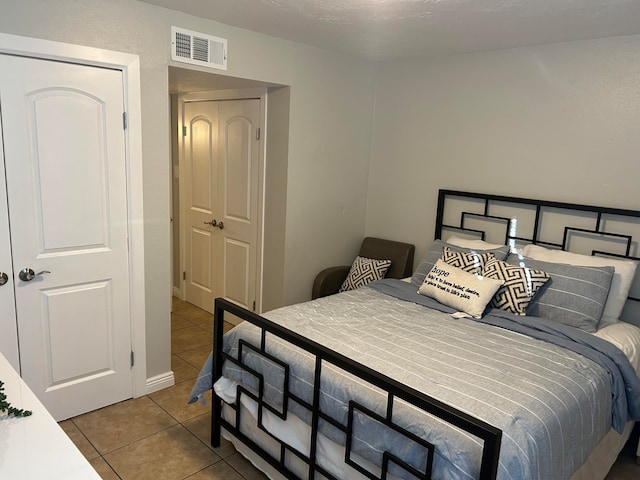 view of tiled bedroom