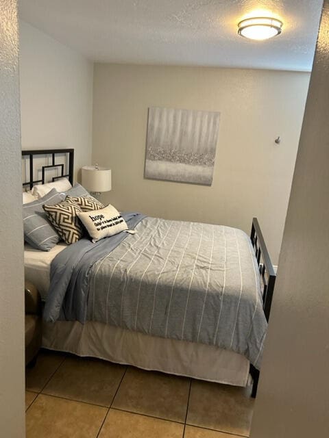 view of tiled bedroom