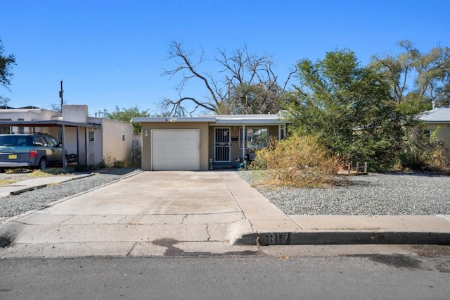 view of front of house featuring a garage