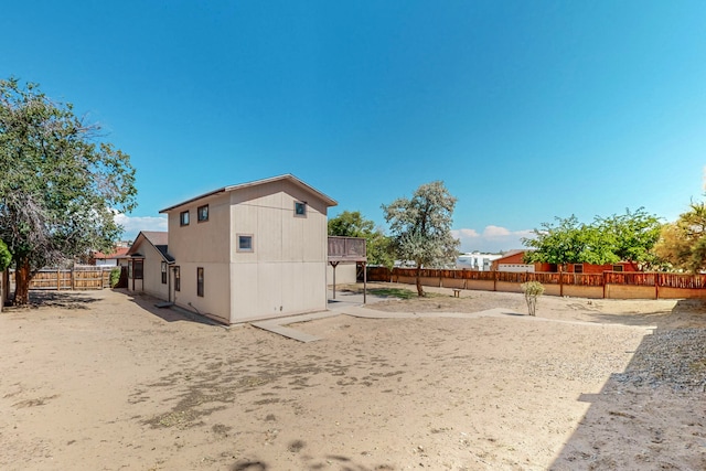 exterior space with a wooden deck