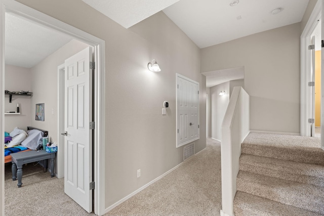 interior space featuring carpet floors