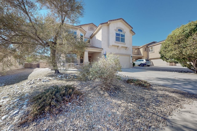 view of front of home featuring a garage