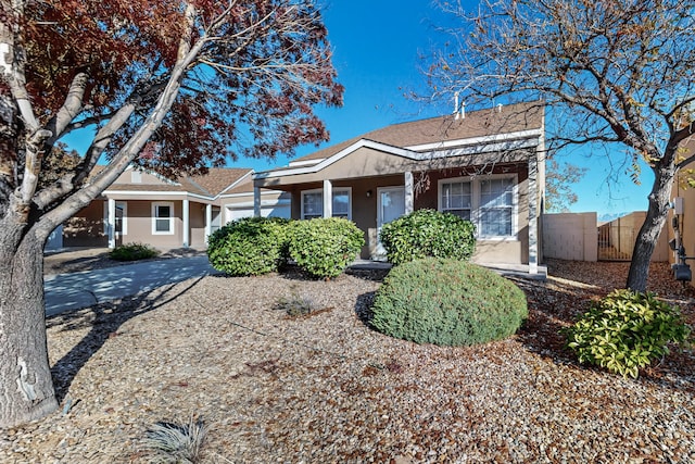 view of front of home