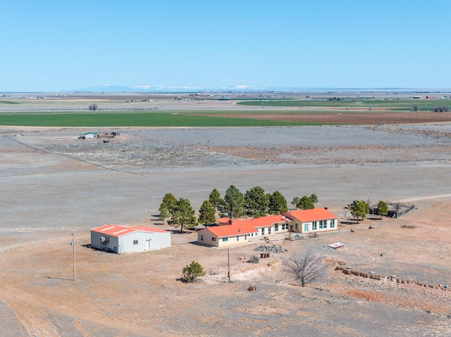 bird's eye view featuring a rural view