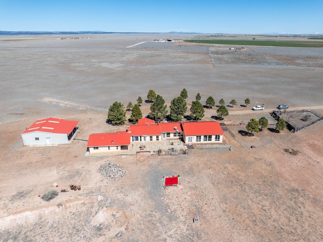 aerial view with a rural view