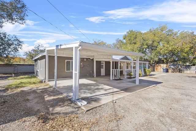 view of rear view of property