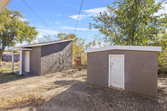 view of outdoor structure