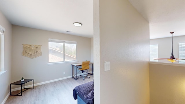 interior space featuring light hardwood / wood-style flooring