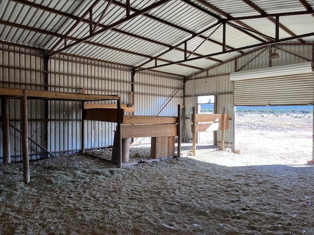 view of horse barn