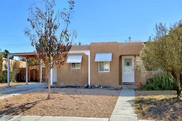 view of southwest-style home