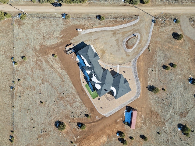 bird's eye view featuring a rural view