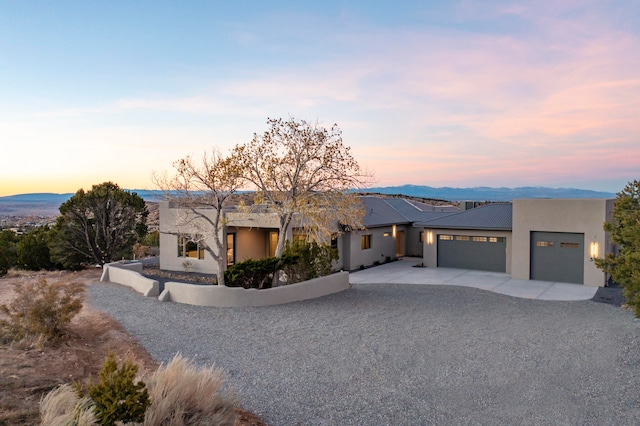 view of front of house featuring a garage