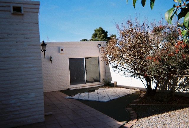 exterior space with a patio