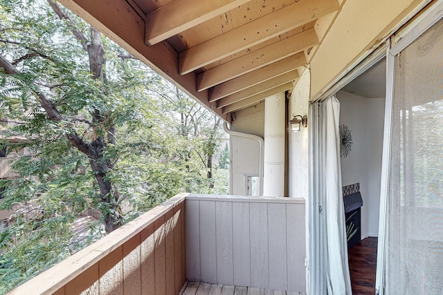 view of balcony