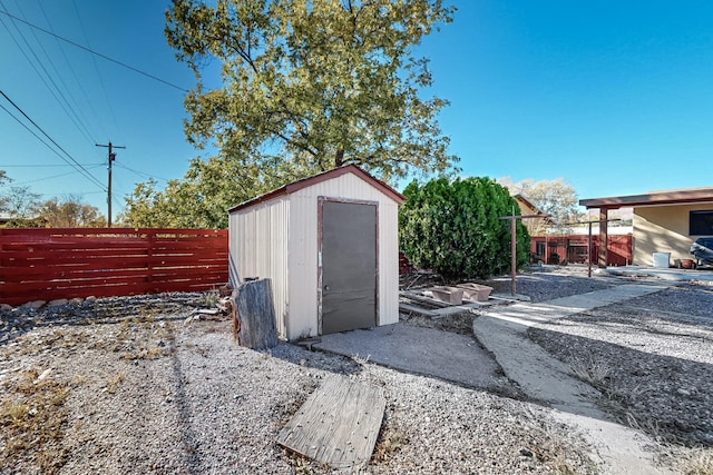 view of outbuilding