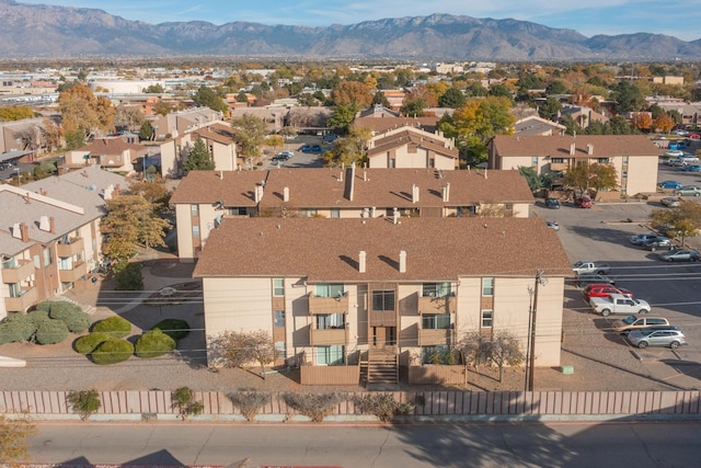 aerial view featuring a mountain view