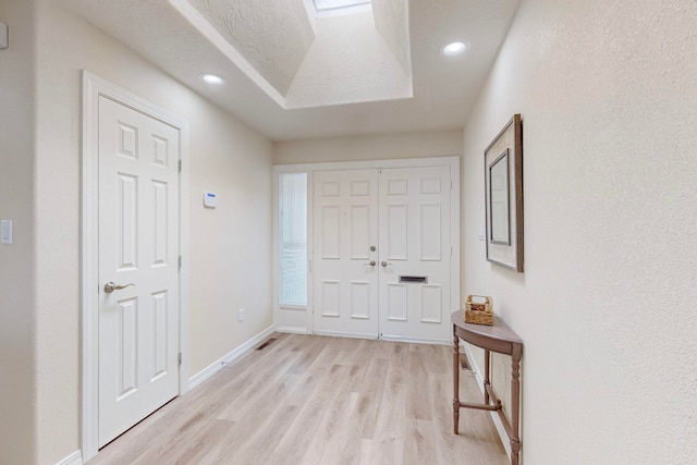 entryway featuring light hardwood / wood-style floors