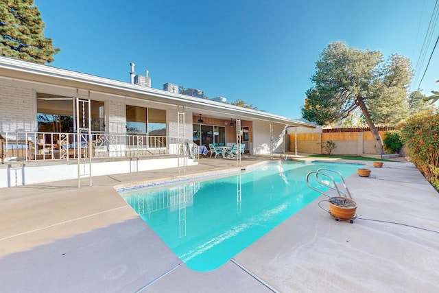 view of pool with a patio