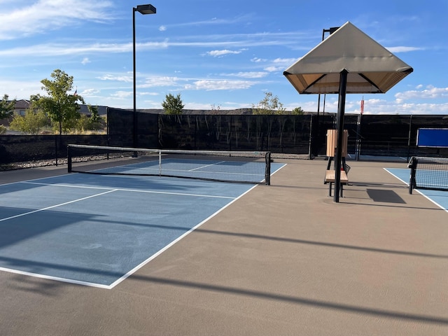 view of tennis court