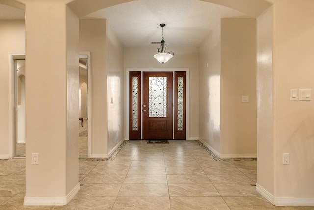 view of entrance foyer