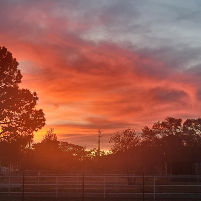 view of nature at dusk