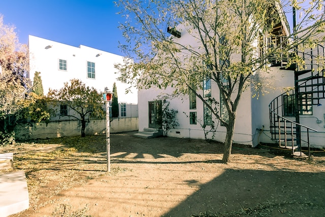 view of rear view of property