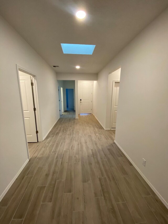 kitchen featuring a center island and hardwood / wood-style floors