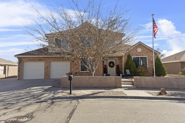 front of property featuring a garage