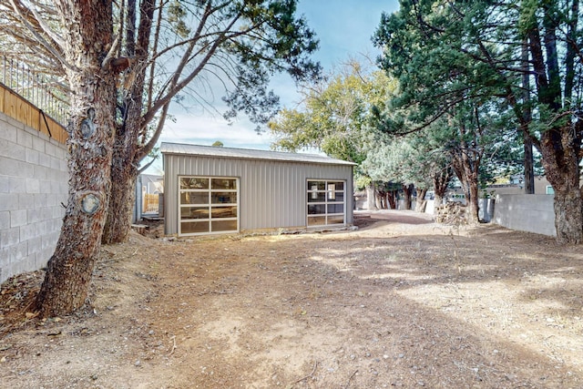 view of outdoor structure