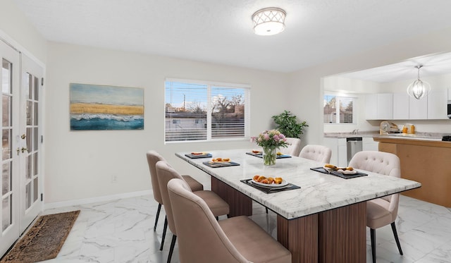 view of dining area