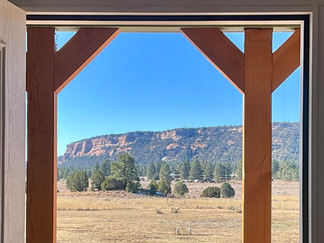 property view of mountains with a rural view