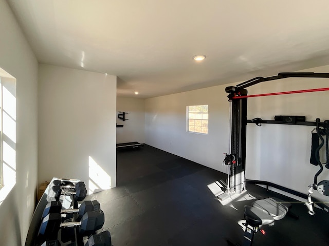 view of workout room