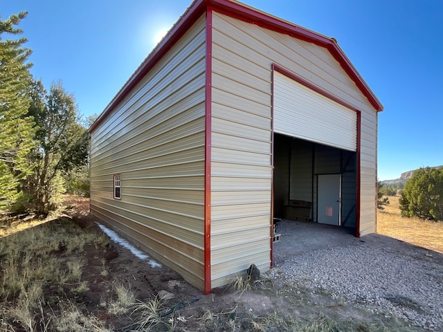 view of outdoor structure