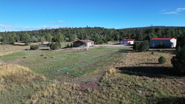 view of yard featuring a rural view