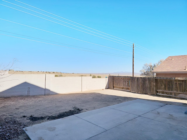 view of yard featuring a patio