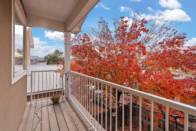 view of balcony