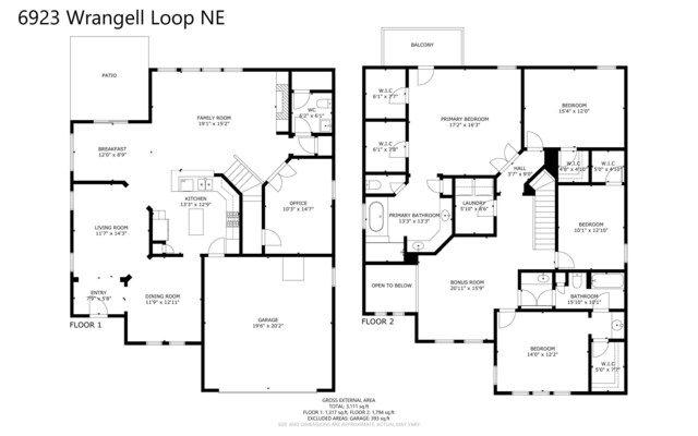 6923 Wrangell Loop NE, Rio Rancho, NM 87144 - floor plan / room layout