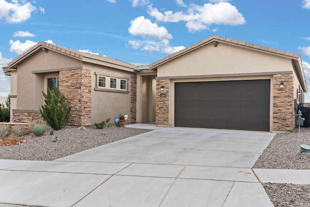 ranch-style house with a garage