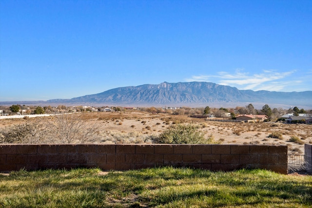 view of mountain feature