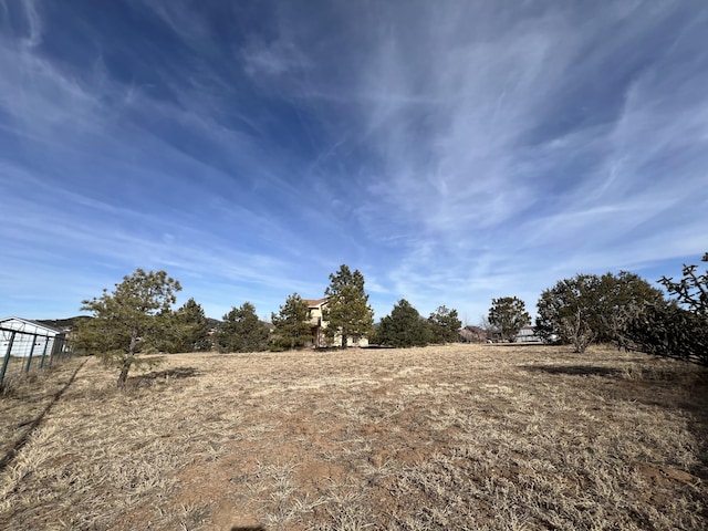 view of yard featuring a rural view